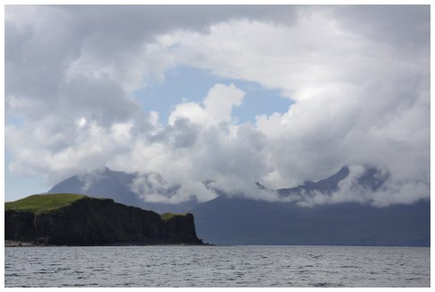 Eigg - Rum in the background